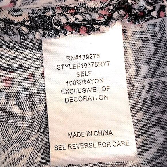 Daniel Rainn Top Small Blue Sleeveless Boho Paisley NWOT - Picture 14 of 16